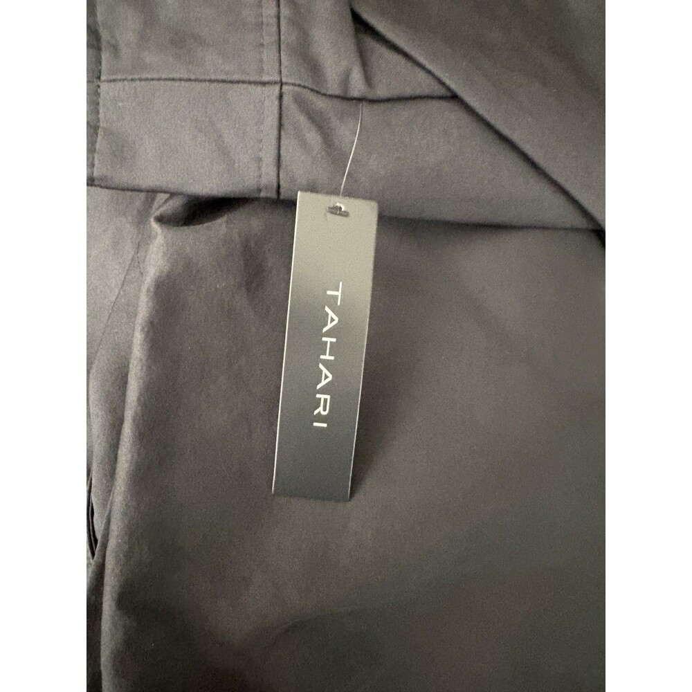 NWT Tahari Taylor Black Barn Jacket Corduroy Collar Toggle Snap Women's Coat L - Picture 9 of 16